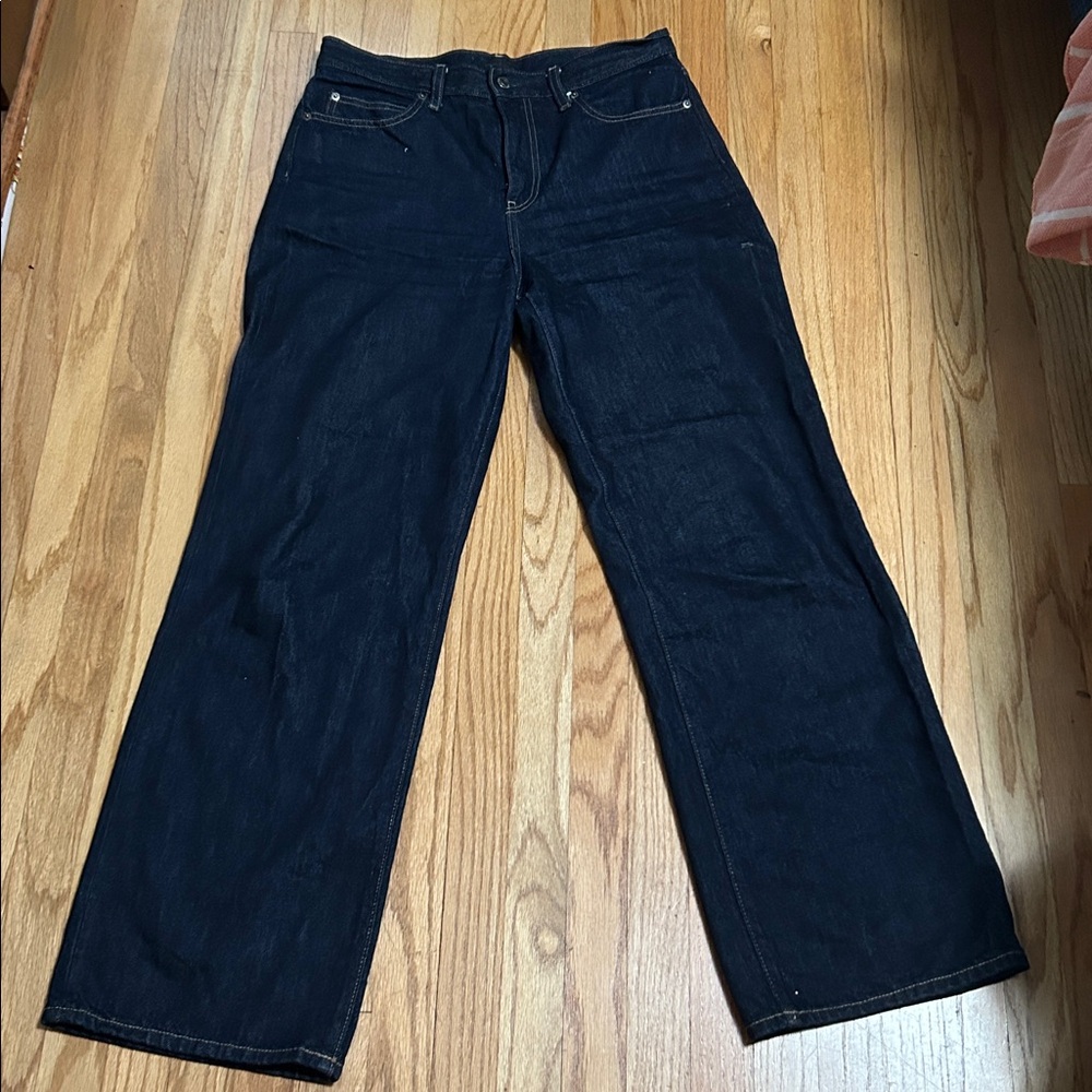 Uniqlo Men's Dark Blue Denim Jeans waist 27